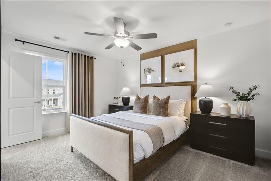 Furnished interior view inside a new home in Haverhill Estates, Dacula (Image 16).