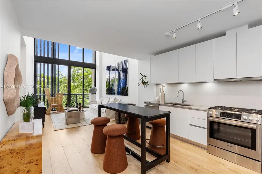 Furnished interior view inside a new home in , Miami (Image 9).