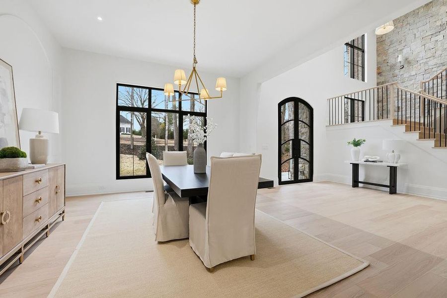 Furnished interior view inside a new home in , Johns Creek (Image 11).