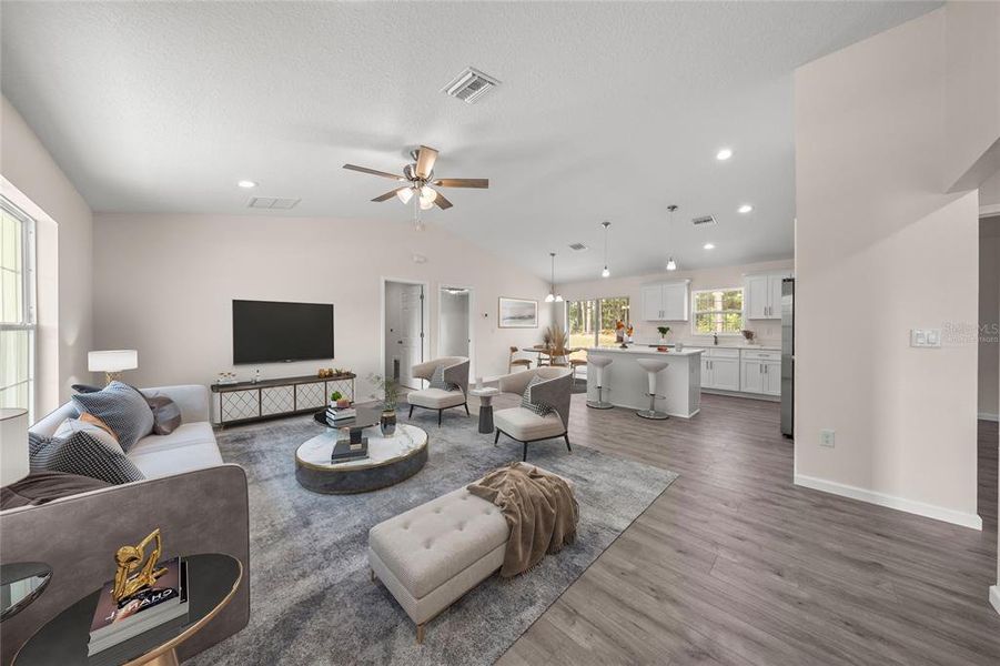 Furnished interior view inside a new home in , Citrus Springs (Image 11). Furnished interior view inside a new home in , Citrus Springs (Image 11).