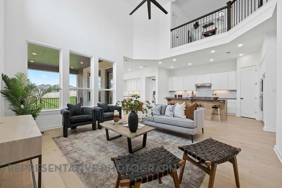 Furnished interior view inside a new home in Parkside On The River: 50ft. lots, Georgetown (Image 26).