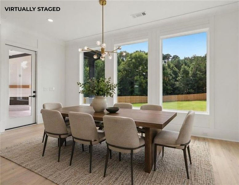 Furnished interior view inside a new home in , Dacula (Image 17).
