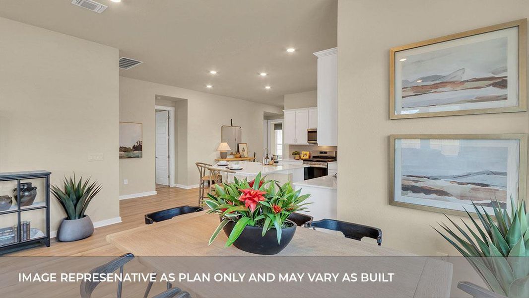 Furnished interior view inside a new home in Rosenbusch Ranch, Leander (Image 17).
