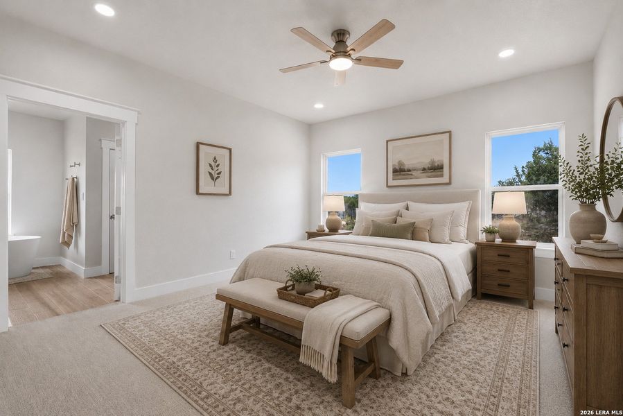 Furnished interior view inside a new home in , Bandera (Image 4).