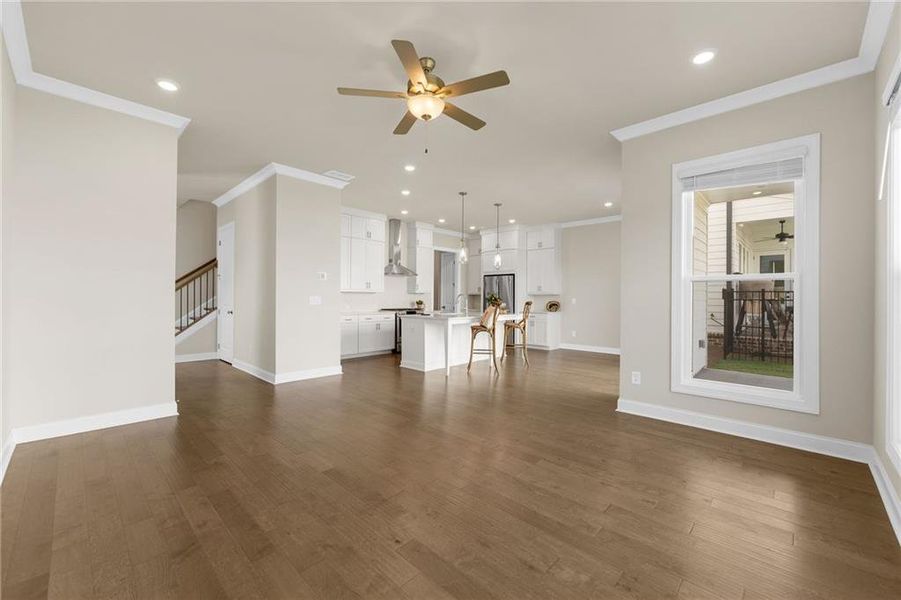 Spacious, unfurnished interior of a new home in Palisades Single Family, Cumming (Image 48). Spacious, unfurnished interior of a new home in Palisades Single Family, Cumming (Image 48).