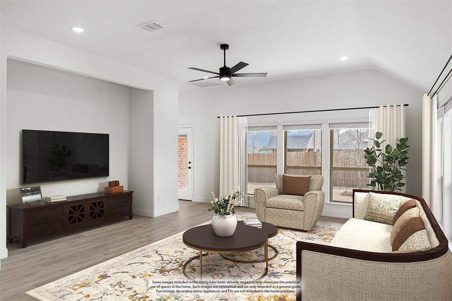 Furnished interior view inside a new home in West Crossing, Anna (Image 10).