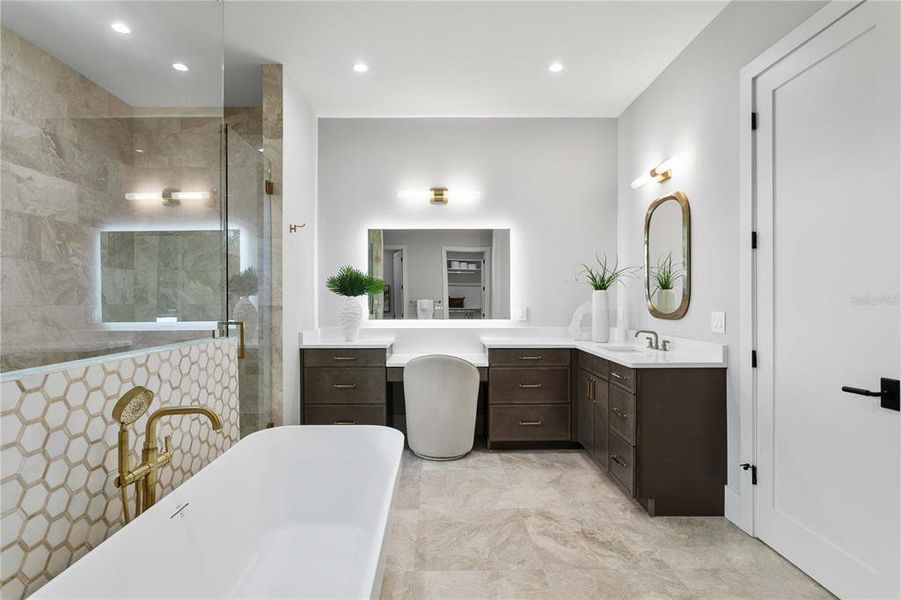 Furnished interior view inside a new home in , Tampa (Image 50). Furnished interior view inside a new home in , Tampa (Image 50).