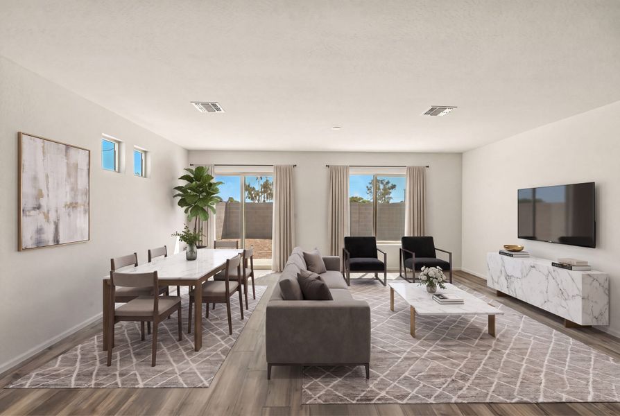 Furnished interior view inside a new home in Cross Creek Ranch, Coolidge (Image 9).