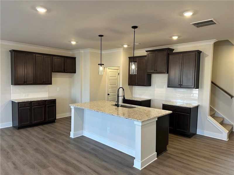 Furnished interior view inside a new home in Millstone at Mundy Mill, Gainesville (Image 10). Furnished interior view inside a new home in Millstone at Mundy Mill, Gainesville (Image 10).