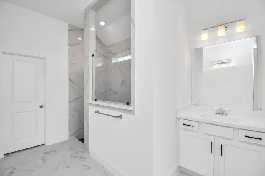 Furnished interior view inside a new home in Arabella on the Prairie: Heritage Collection, Booth (Image 6).