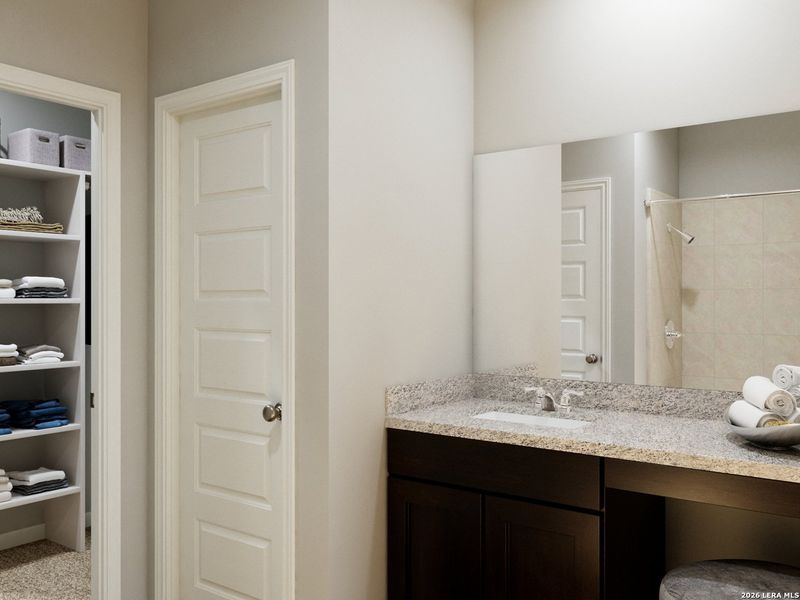 Furnished interior view inside a new home in Cinco Lakes, San Antonio (Image 7).