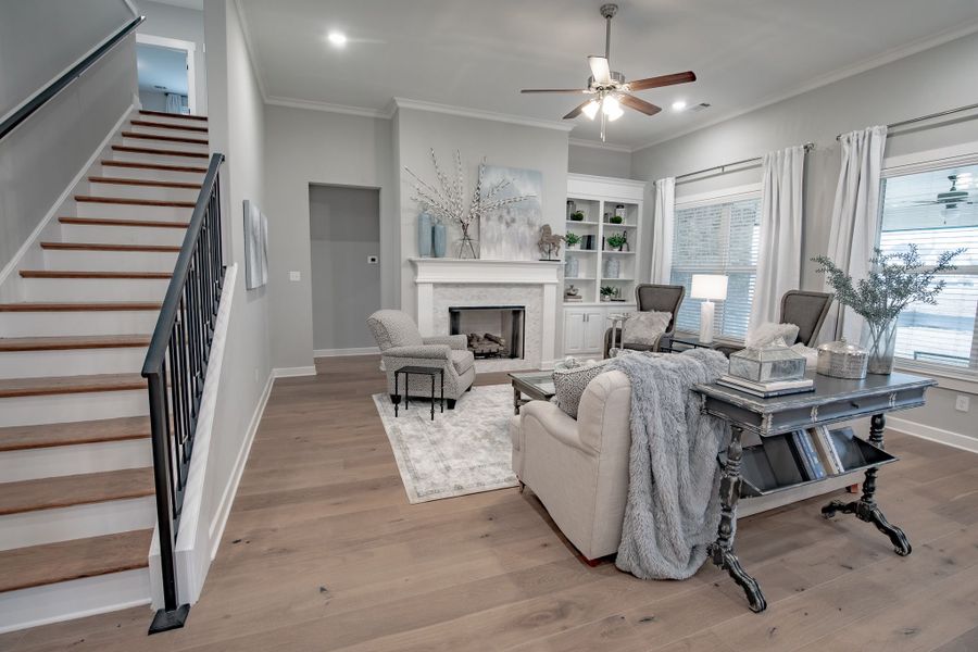 Representative furnished interior of a home built from the Willow by Grant & Co in Manor at Hall Creek, Arlington (Image 74).
