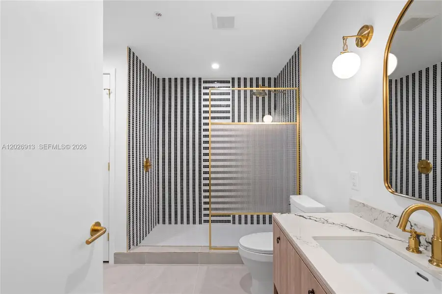 Furnished interior view inside a new home in , Miami (Image 43).