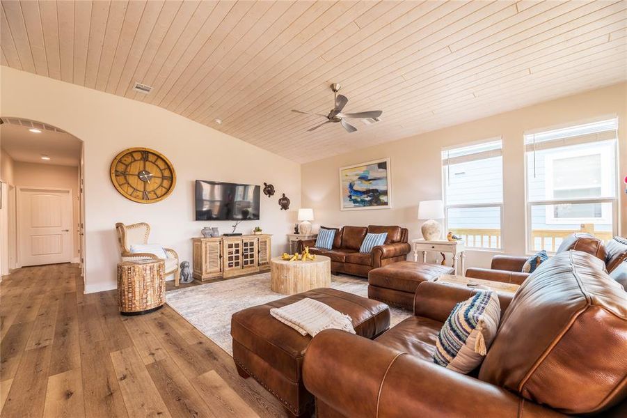 Furnished interior view inside a new home in , Crystal Beach (Image 15).