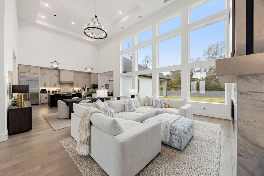 This light and bright spacious living room is the perfect layout for entertaining or just relaxing! Whether it's simply a night in orentertaining family and friends, this home has ample open space for everyone to enjoy!