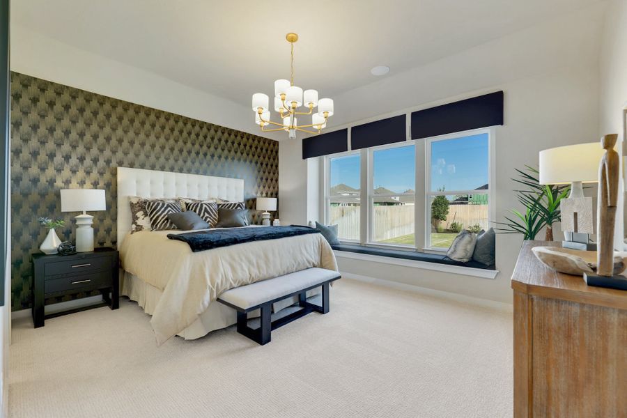 Representative furnished interior of a home built from the Lanport by Scott Felder Homes in Flora, Hutto (Image 10).