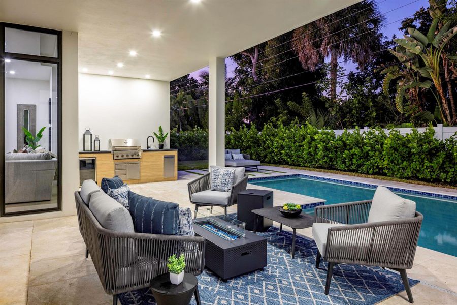 Exterior details and patio area of a home in , Boca Raton (Image 34).