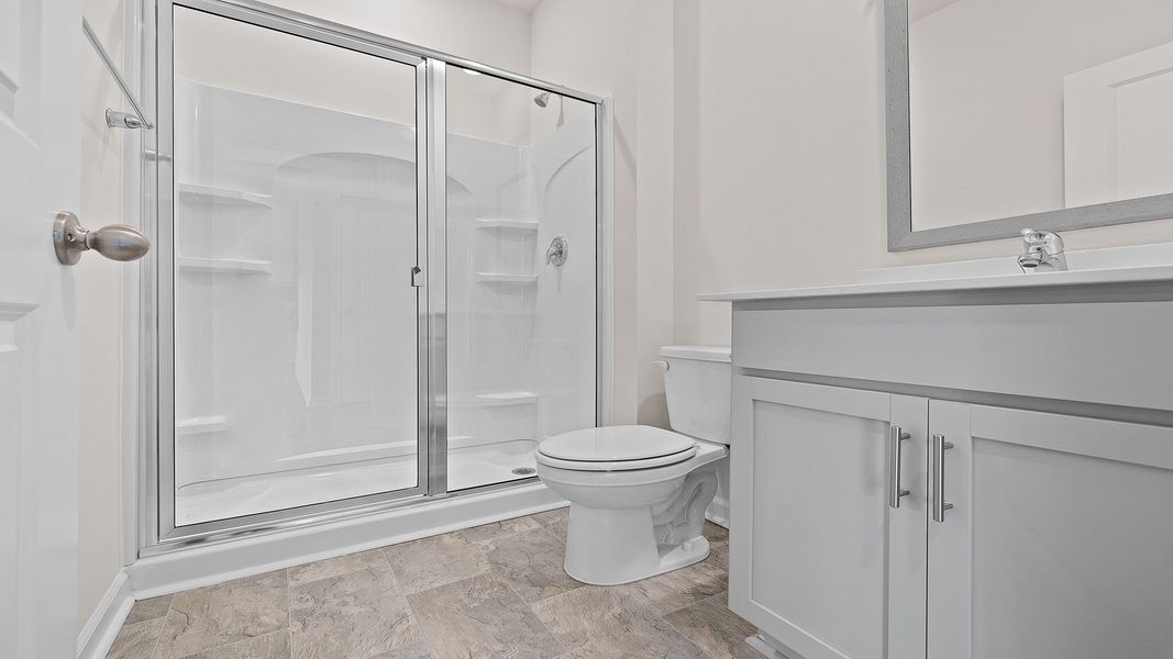 Furnished interior view inside a new home in Durbin Meadows Traditions, Fountain Inn (Image 9). Furnished interior view inside a new home in Durbin Meadows Traditions, Fountain Inn (Image 9).