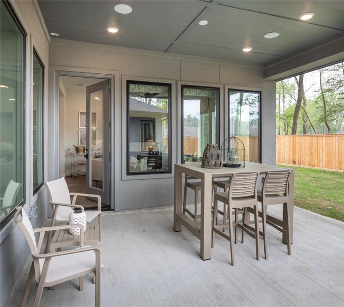 Furnished interior view inside a new home in The Highlands, Porter (Image 8).