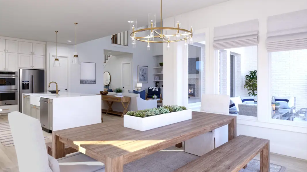 Representative furnished interior of a home built from the Ashland III by Southgate Homes in Eliana, McKinney (Image 9).