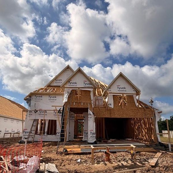In-progress construction of a new home in Legacy, League City, TX (Image 5).