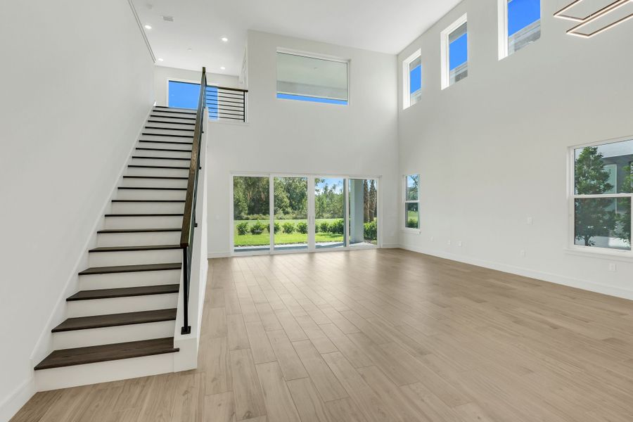 Furnished interior view inside a new home in Hampton Green at Providence, Davenport (Image 5). Furnished interior view inside a new home in Hampton Green at Providence, Davenport (Image 5).