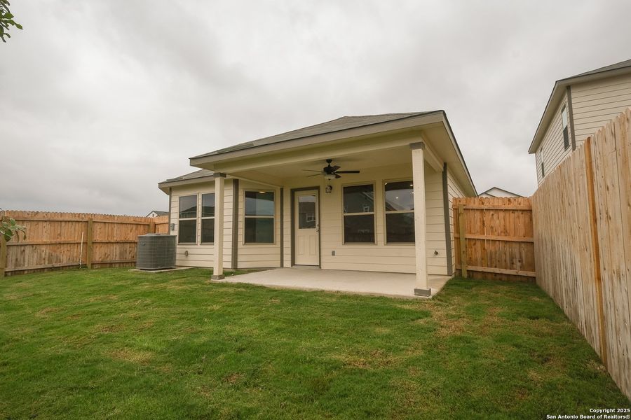 Front exterior of a new home in Park Place, New Braunfels, TX, highlighting curb appeal (Image 28).