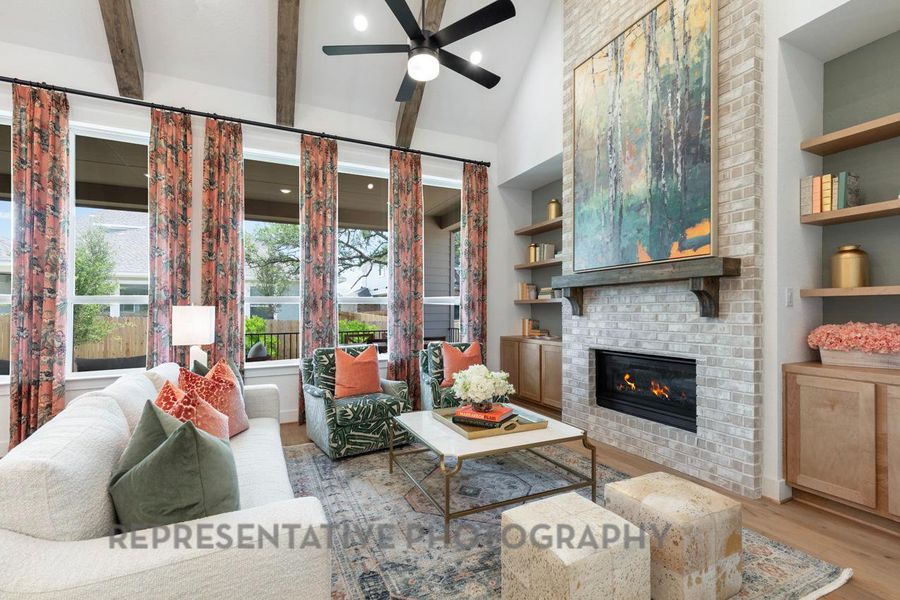 Furnished interior view inside a new home in Santa Rita Ranch: 60ft. lots, Liberty Hill (Image 6).