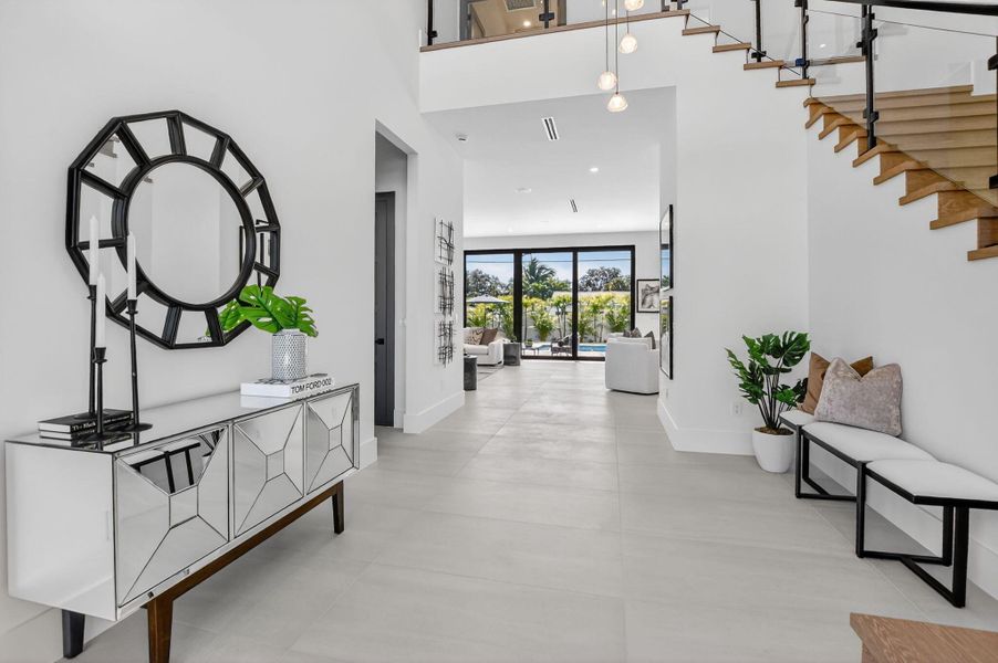 Furnished interior view inside a new home in , Boca Raton (Image 53).