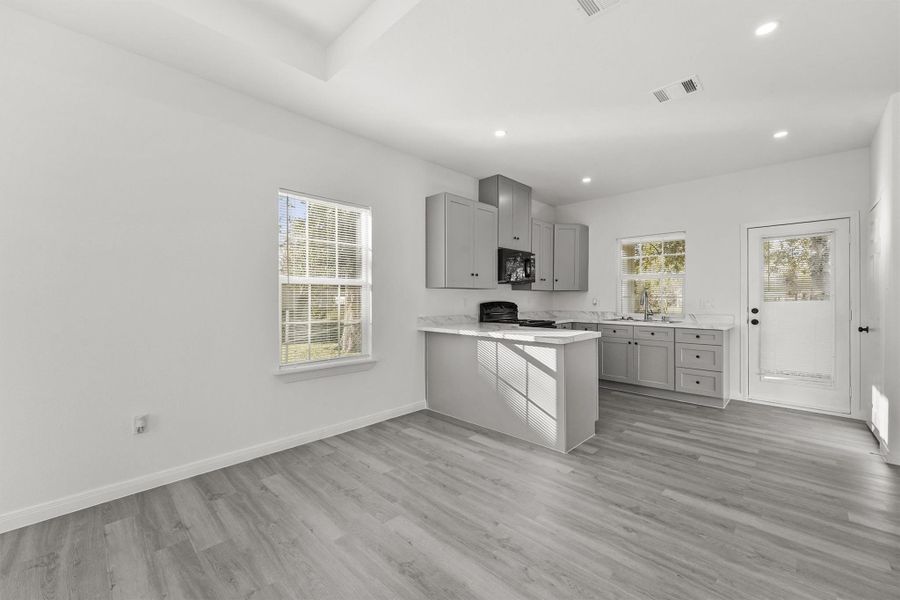 Furnished interior view inside a new home in , Texas City (Image 5). Furnished interior view inside a new home in , Texas City (Image 5).