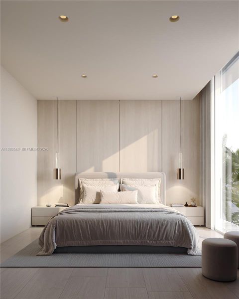 Furnished interior view inside a new home in , Miami Beach (Image 14).