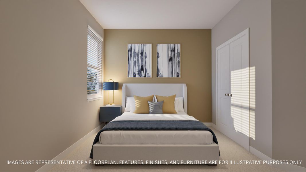 Furnished interior view inside a new home in Emberly  45', Beasley (Image 10).