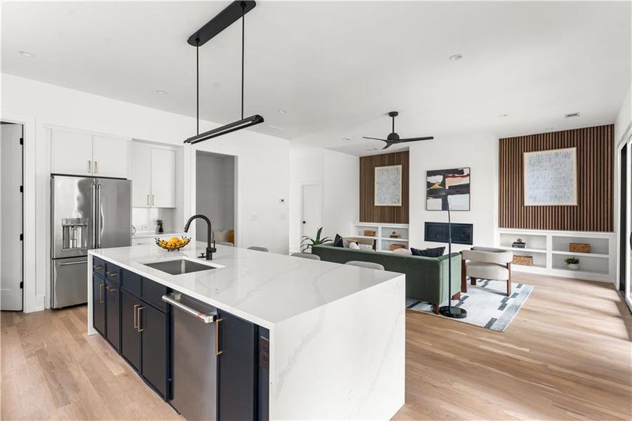 Furnished interior view inside a new home in , Atlanta (Image 16).