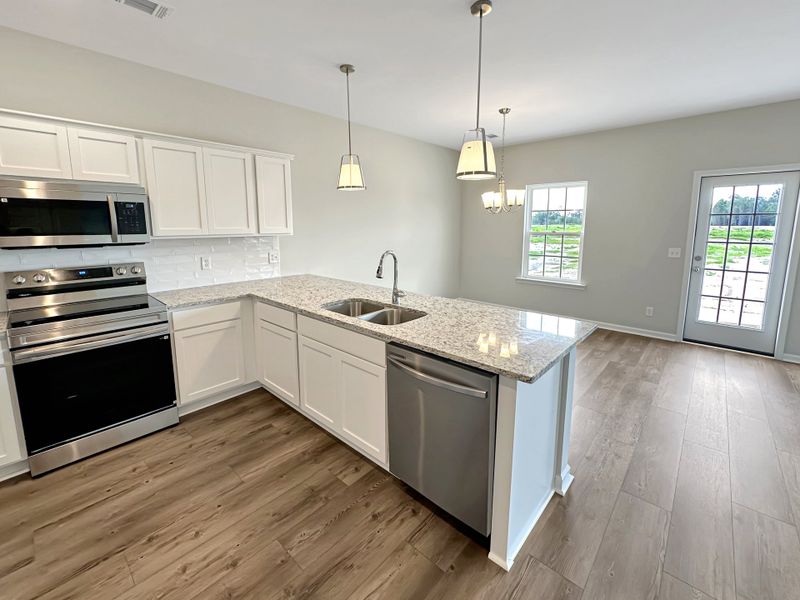 Furnished interior view inside a new home in Doctor's Creek, Ludowici (Image 8). Furnished interior view inside a new home in Doctor's Creek, Ludowici (Image 8).