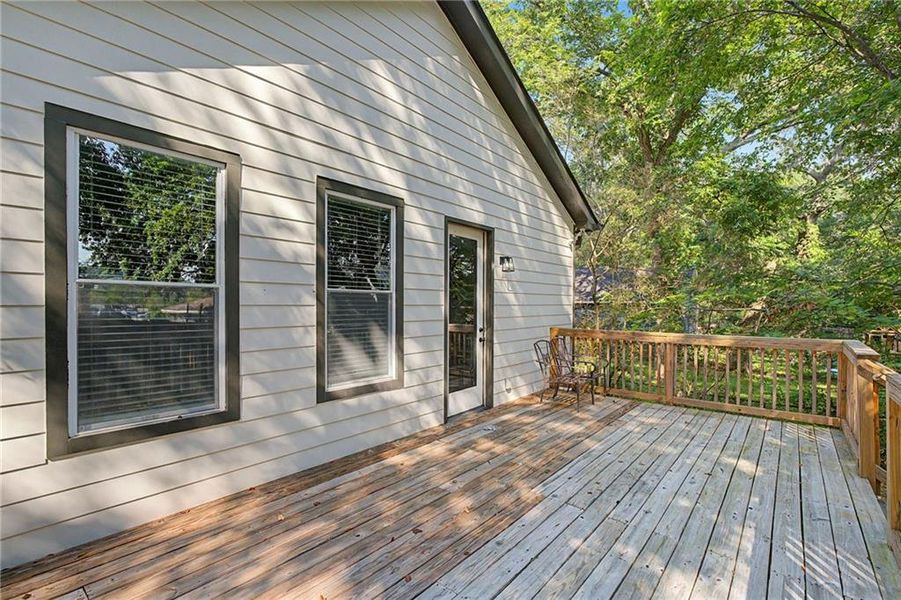 Exterior details and patio area of a home in , Atlanta (Image 3).
