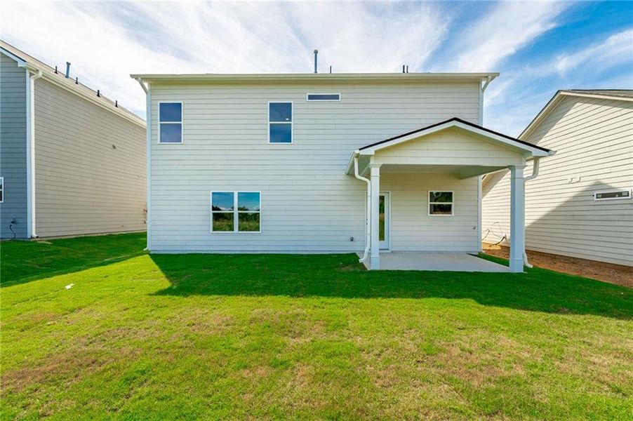 Front exterior of a new home in Capstone Estates, Apison, TN, highlighting curb appeal (Image 24).