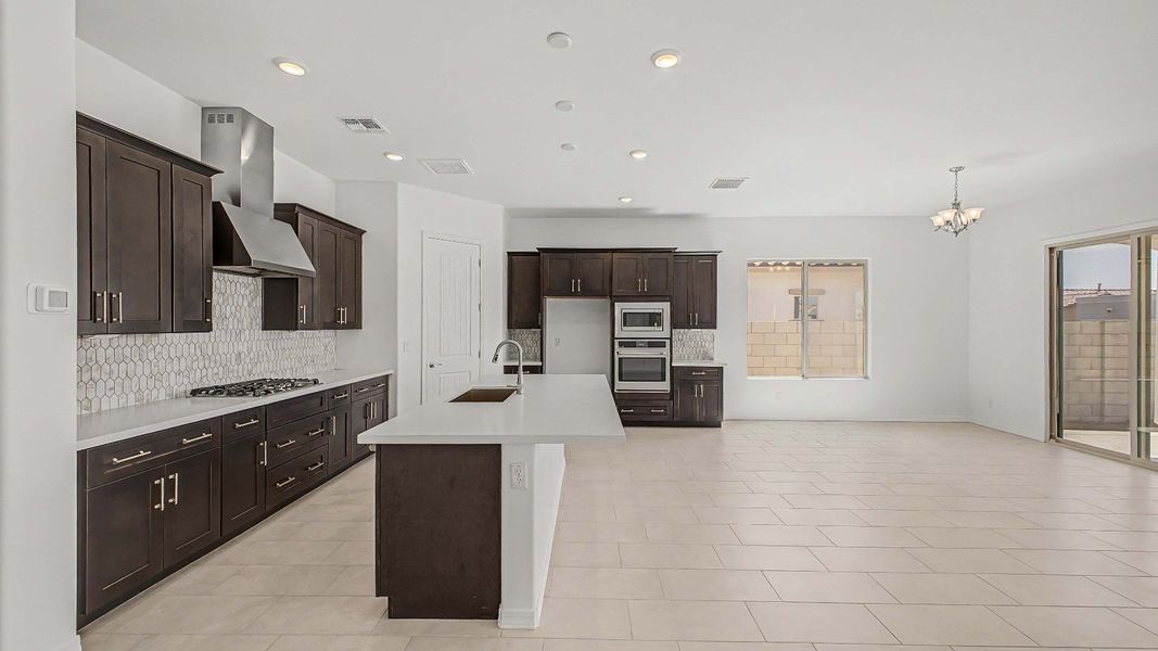 Furnished interior view inside a new home in Arroyo Seco - Hacienda, Buckeye (Image 10).
