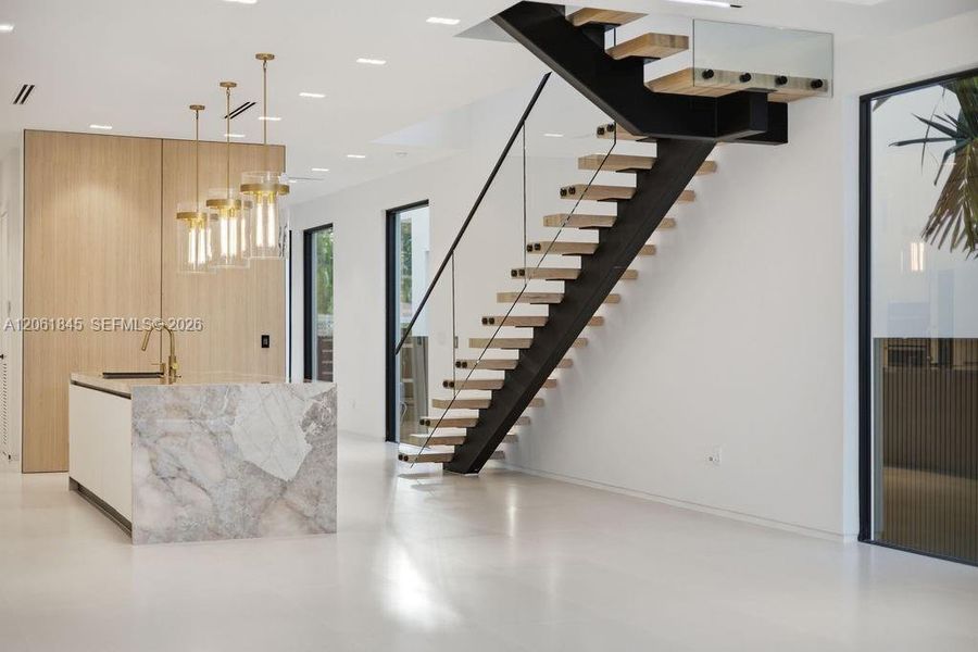 Furnished interior view inside a new home in , Fort Lauderdale (Image 43).