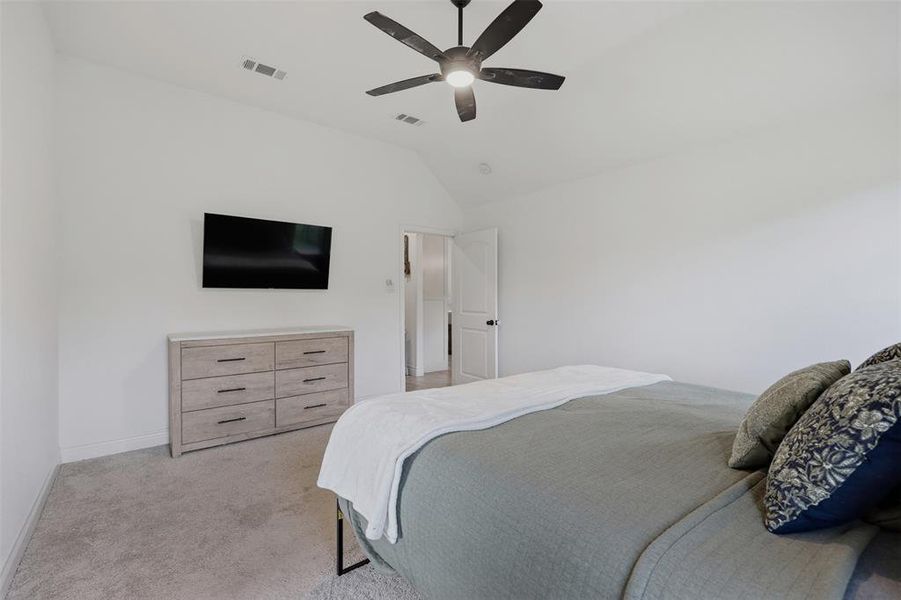 Furnished interior view inside a new home in The Ranches at Valley View, Springtown (Image 27).