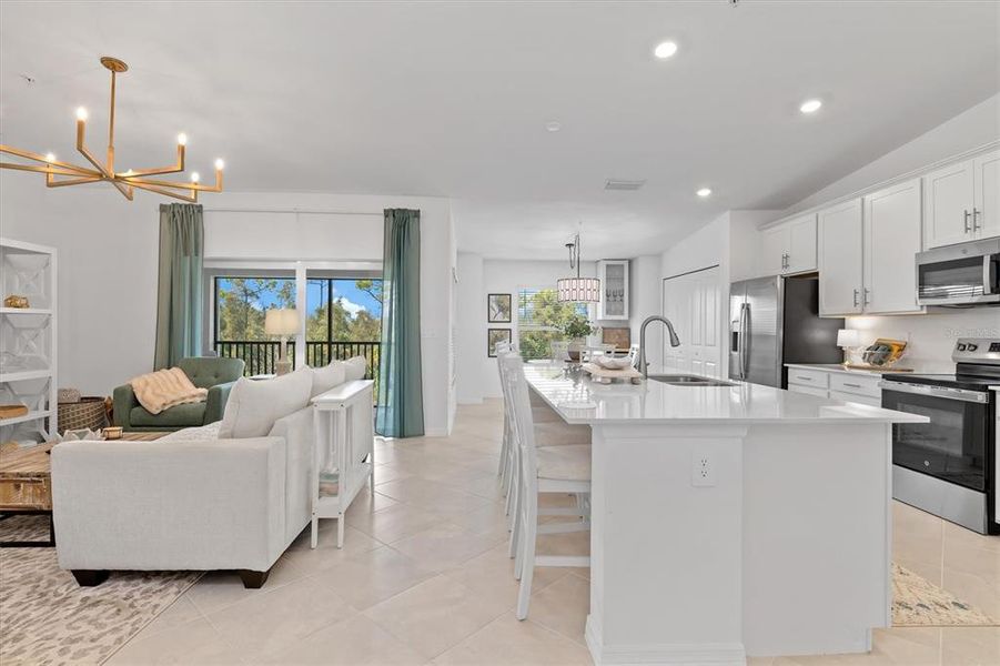 Furnished interior view inside a new home in Heritage Landing, Punta Gorda (Image 9).