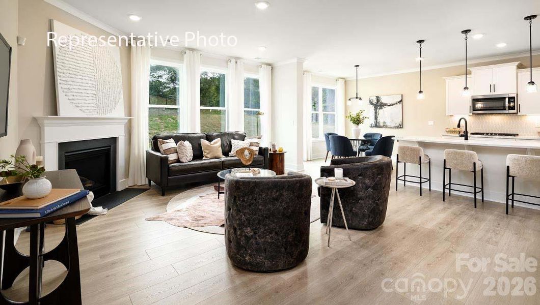 Furnished interior view inside a new home in Brantley, Mooresville (Image 25).