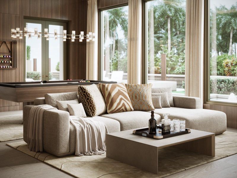 Furnished interior view inside a new home in , Fort Lauderdale (Image 4).