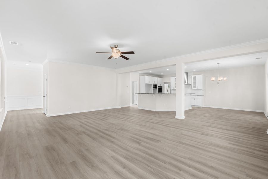 Representative unfurnished interior of a home built from the The Gwinnett by Smith Family Homes in Settlers Hammock, Kingsland (Image 18).