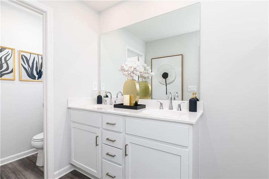 Furnished interior view inside a new home in , Powder Springs (Image 28).