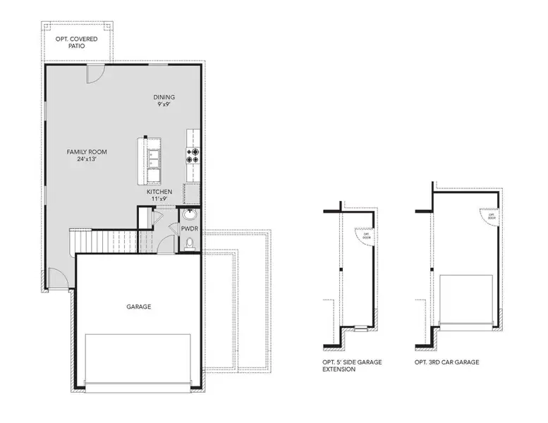 2D floor plan layout of this home in River's Edge, Conroe, TX (Image 3).