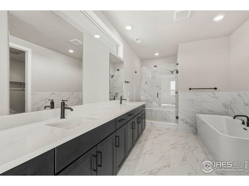 Furnished interior view inside a new home in Kitchel Lake at Serratoga Falls, Timnath (Image 5).