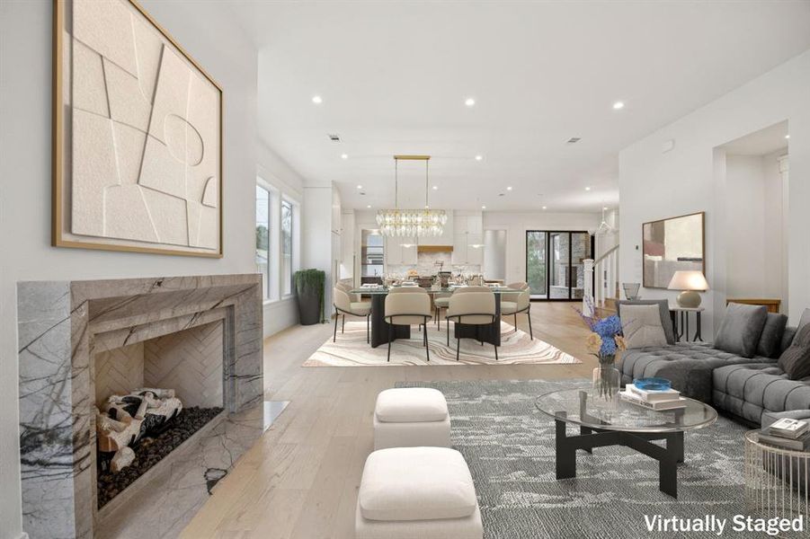 Furnished interior view inside a new home in , Dallas (Image 15).