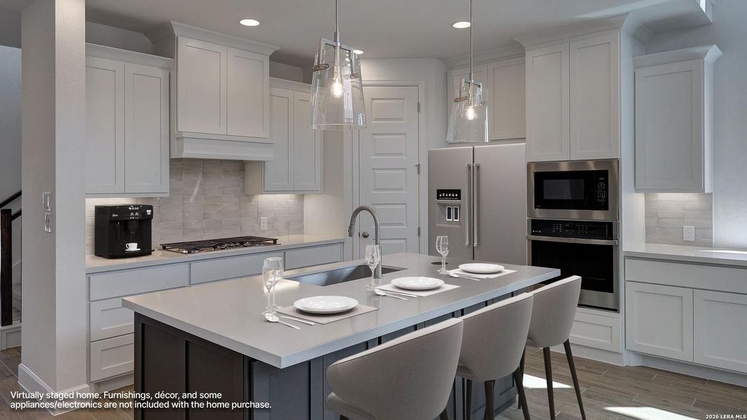 Furnished interior view inside a new home in Ladera, San Antonio (Image 16).