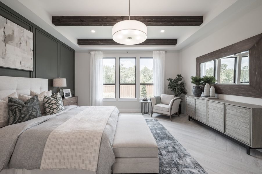 Representative furnished interior of a home built from the Carignan by Tri Pointe Homes in Dunham Pointe, Cypress (Image 9).