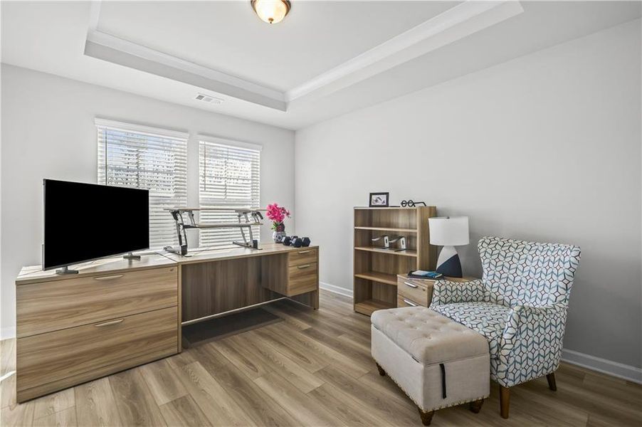 Furnished interior view inside a new home in , Atlanta (Image 40).